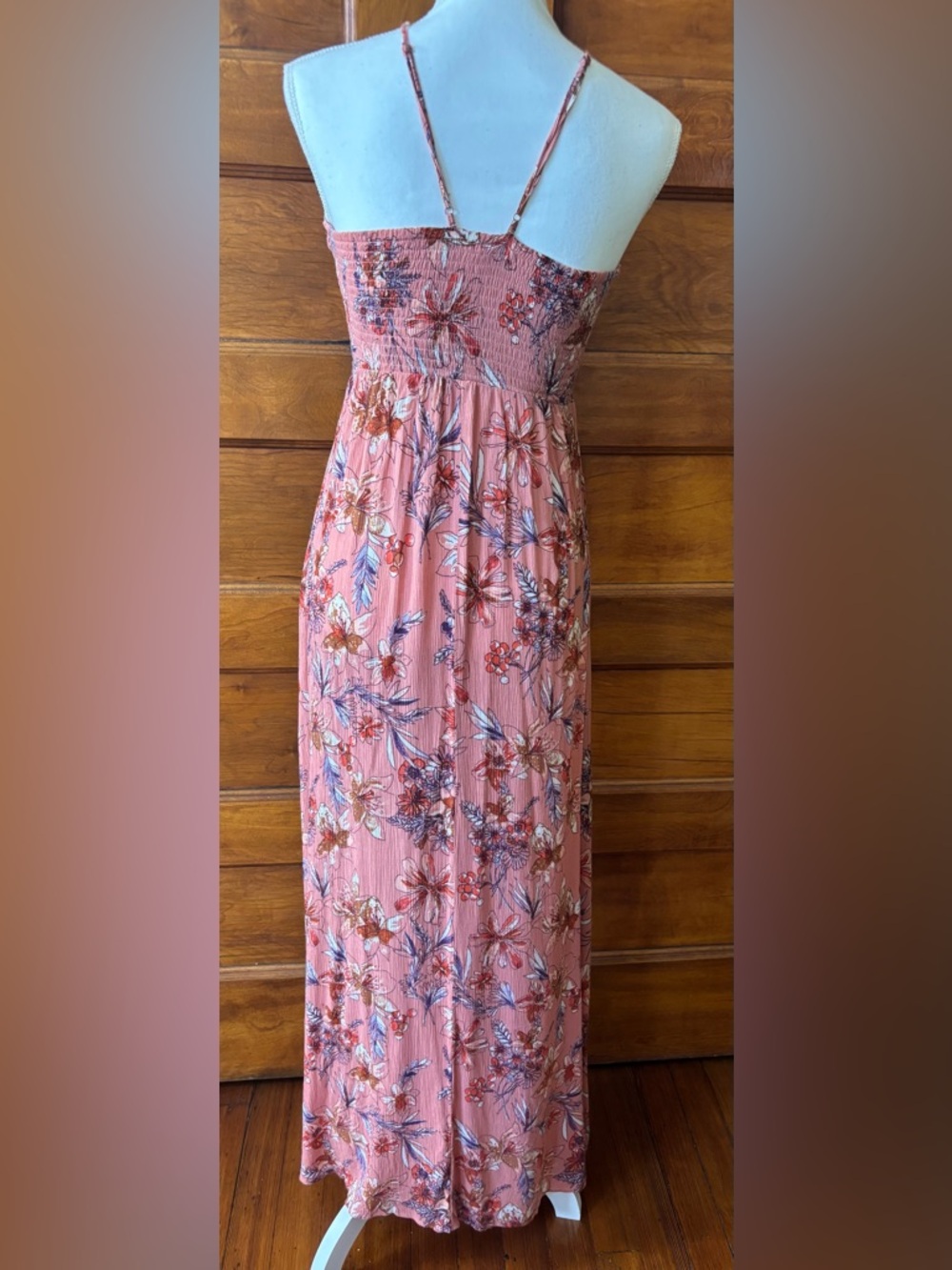 Free People "One Step Ahead" floral print halter neck maxi dress - Picture 5 of 11